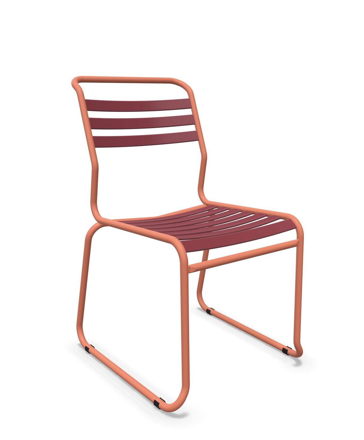 Schaffner Säntis Chaise luge à lattes Bordeaux 38 Terracotta 84