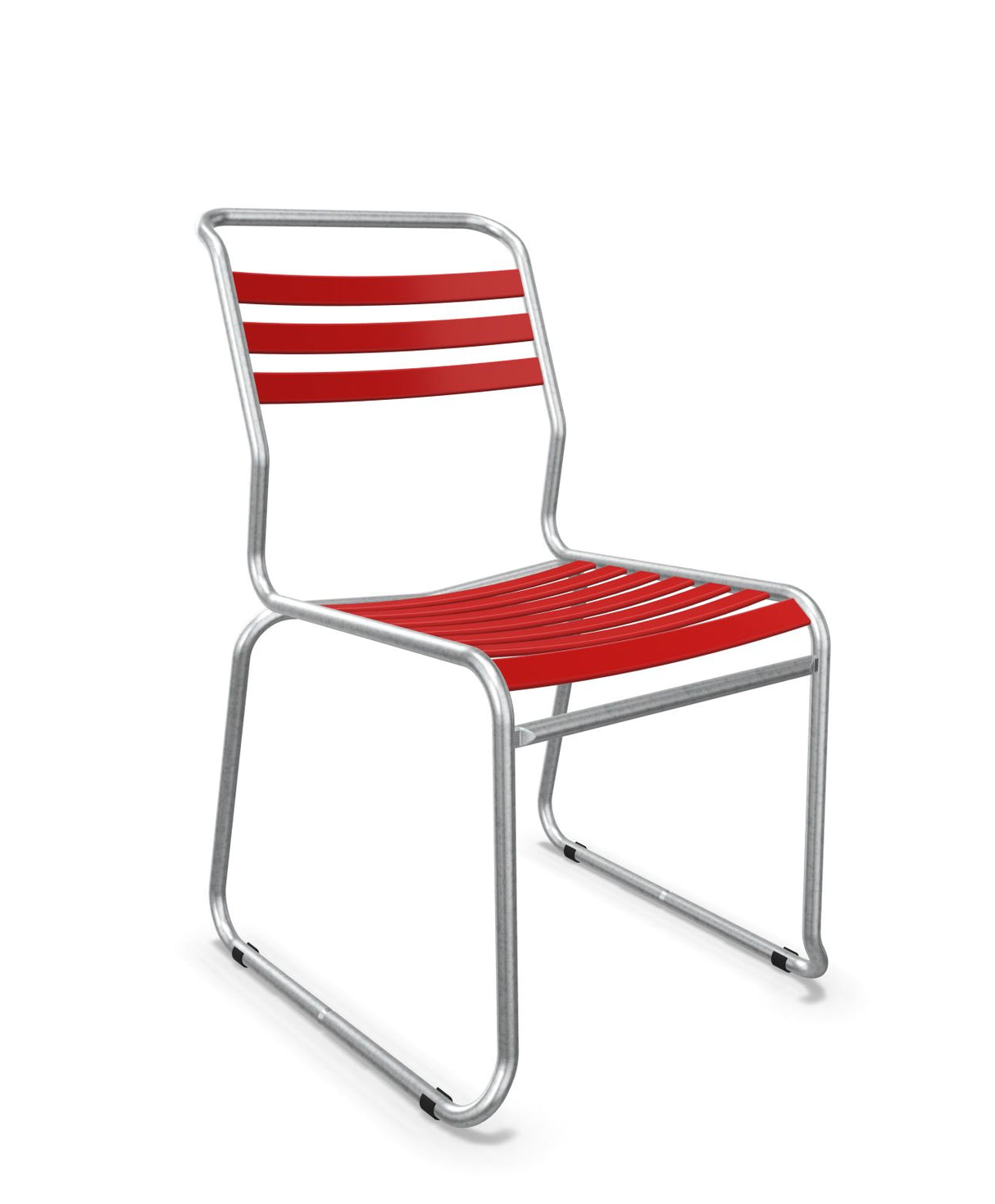 Schaffner Säntis Chaise luge à lattes Rouge 30 Galvanisé à chaud 02