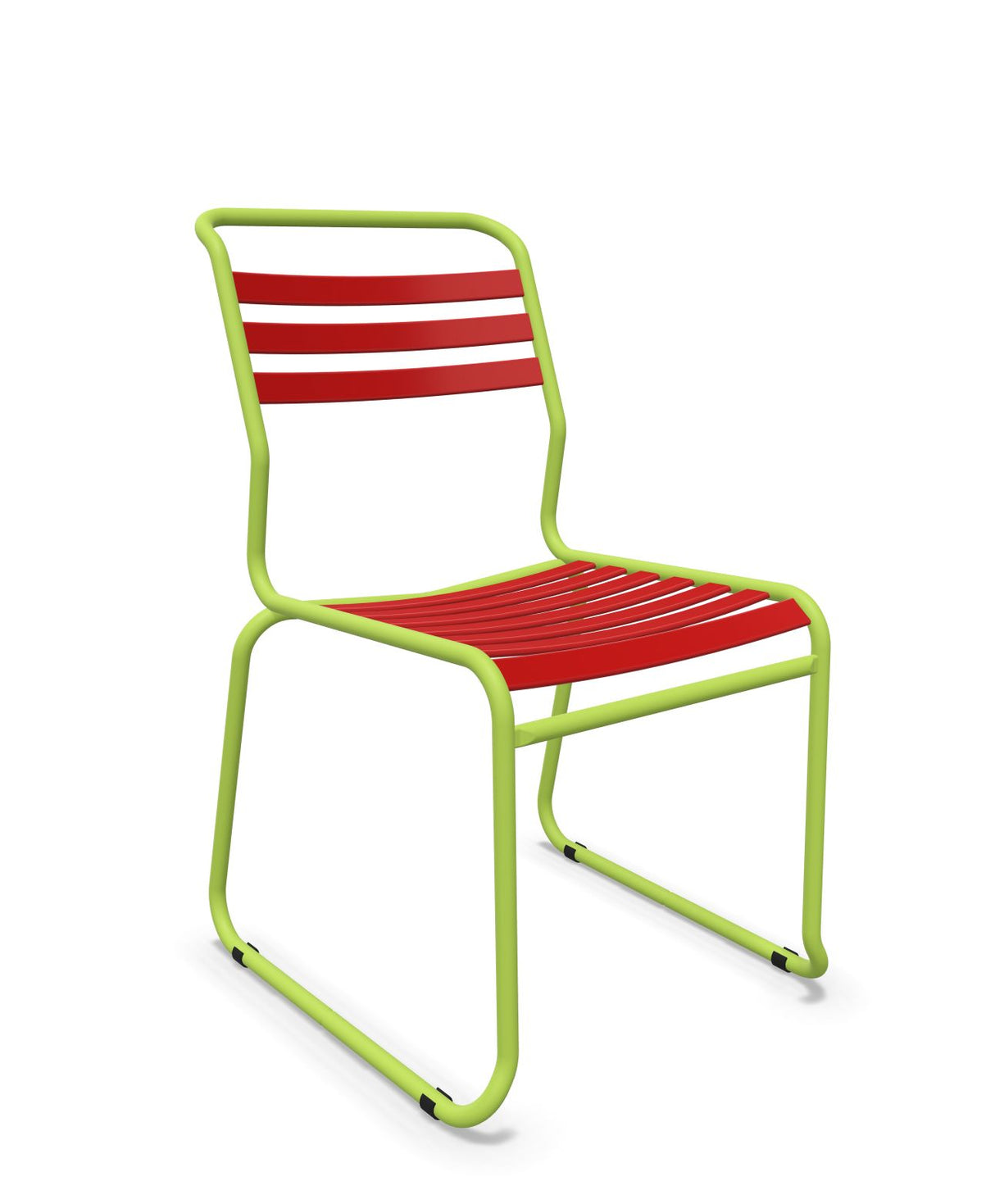 Schaffner Säntis Chaise luge à lattes Rouge 30 Vert Clair 63