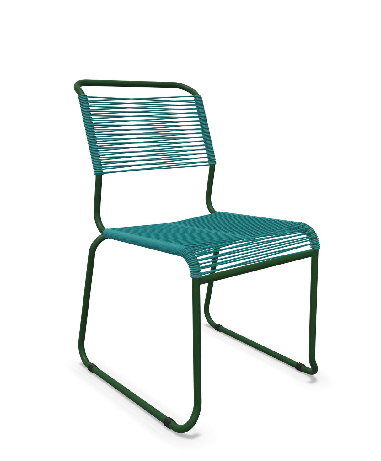 Schaffner Säntis Chaise luge Spaghetti Bleu Kali 56 Vert Sapin 66