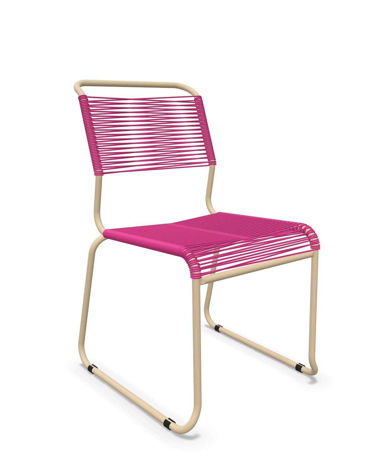 Schaffner Säntis Chaise luge Spaghetti Rose 41 Marron Pastel 83