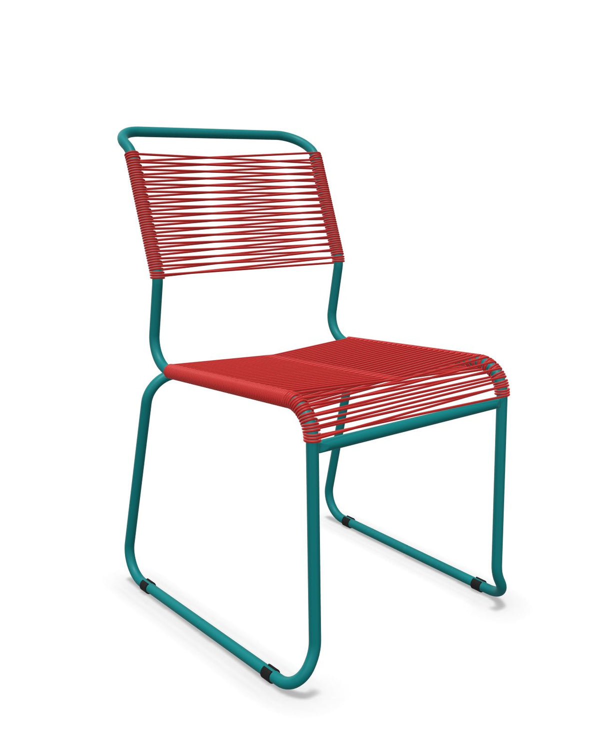 Schaffner Säntis Chaise luge Spaghetti Rouge 30 Bleu Kali 56