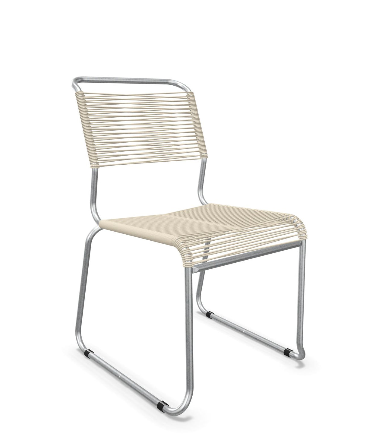 Schaffner Säntis Chaise luge Spaghetti Sable pastel 15 Galvanisé à chaud 02