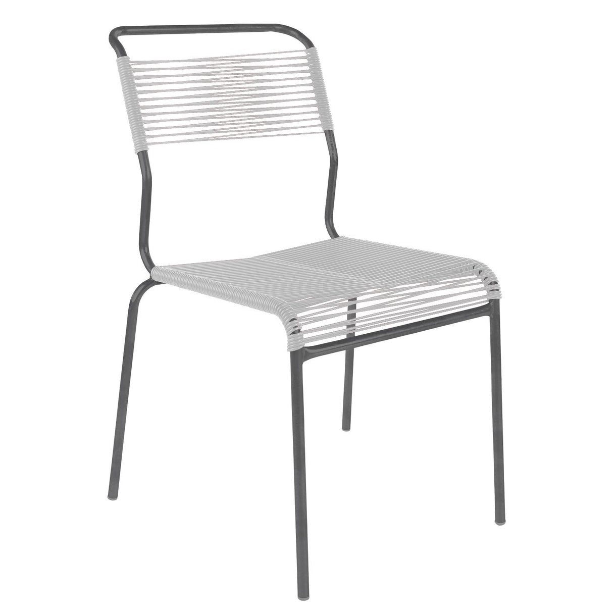Schaffner Säntis Chaise Spaghetti Anthracite 77 Blanc 90