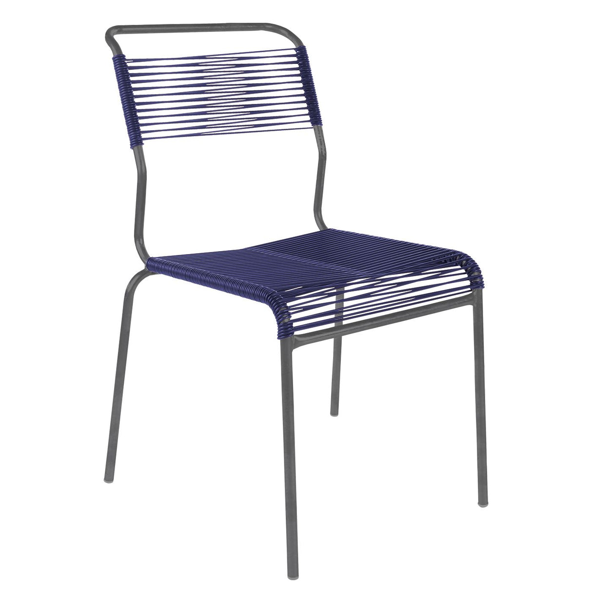 Schaffner Säntis Chaise Spaghetti Anthracite 77 Bleu 53