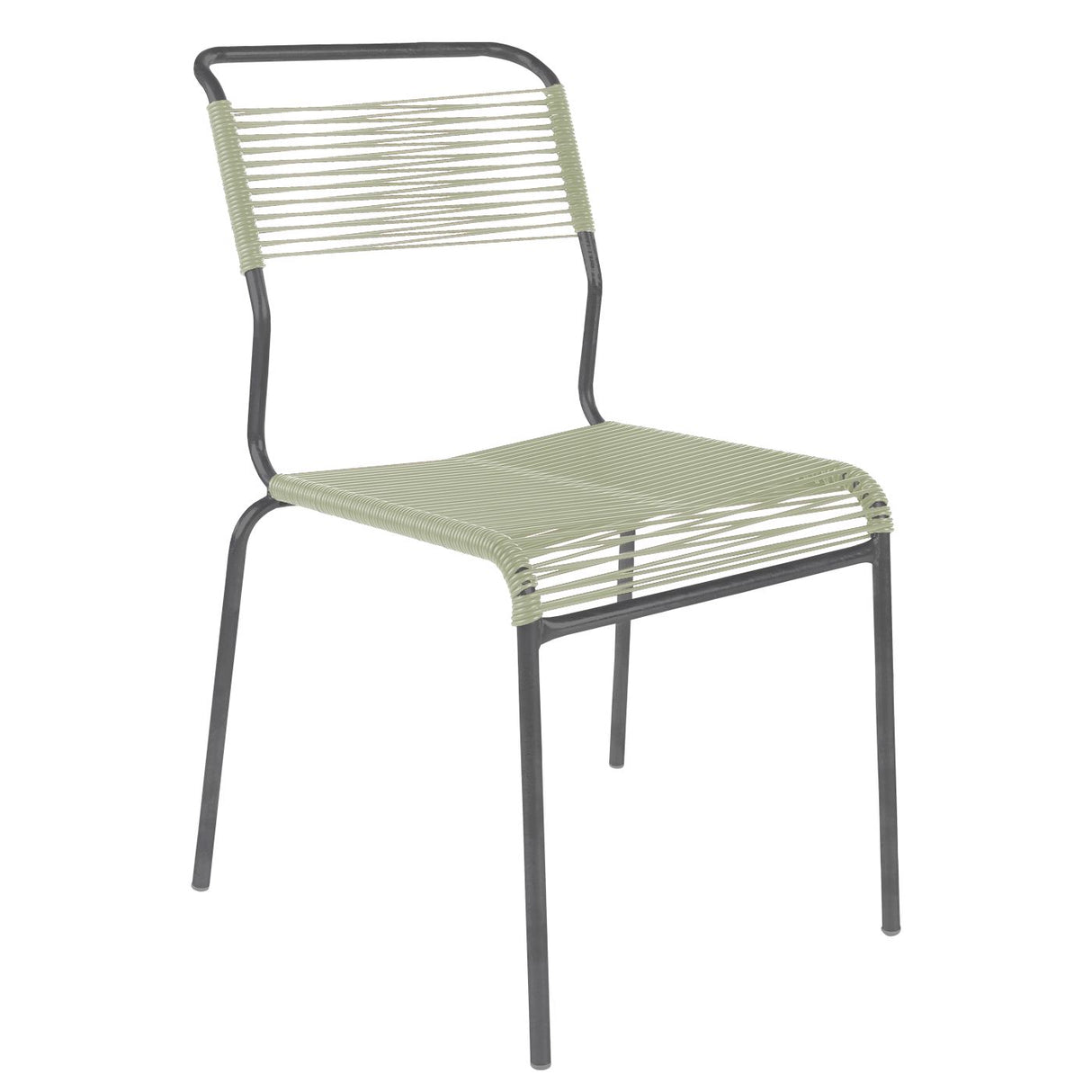 Schaffner Säntis Chaise Spaghetti Anthracite 77 Vert pastel 64