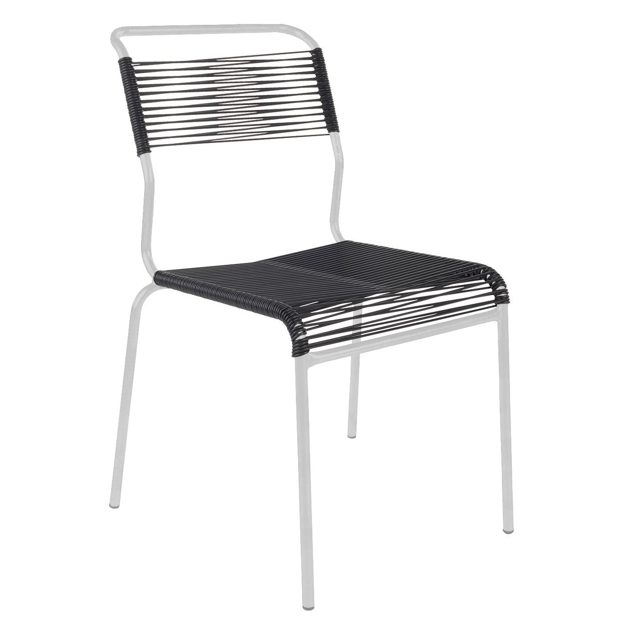 Schaffner Säntis Chaise Spaghetti Blanc 90 Anthracite 77