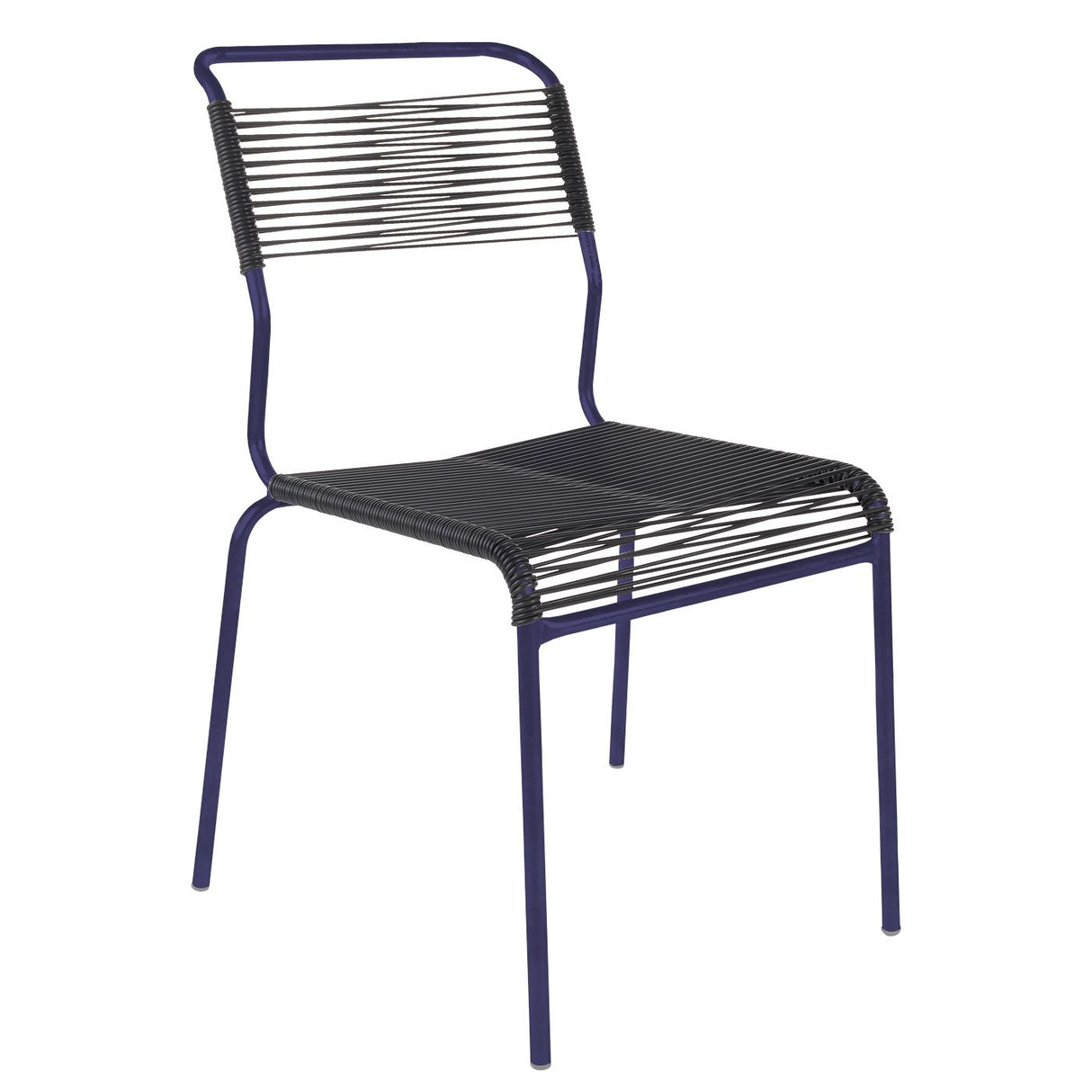 Schaffner Säntis Chaise Spaghetti Bleu 53 Anthracite 77