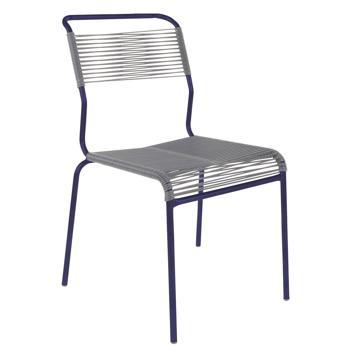 Schaffner Säntis Chaise Spaghetti Bleu 53 Gris Argent 78