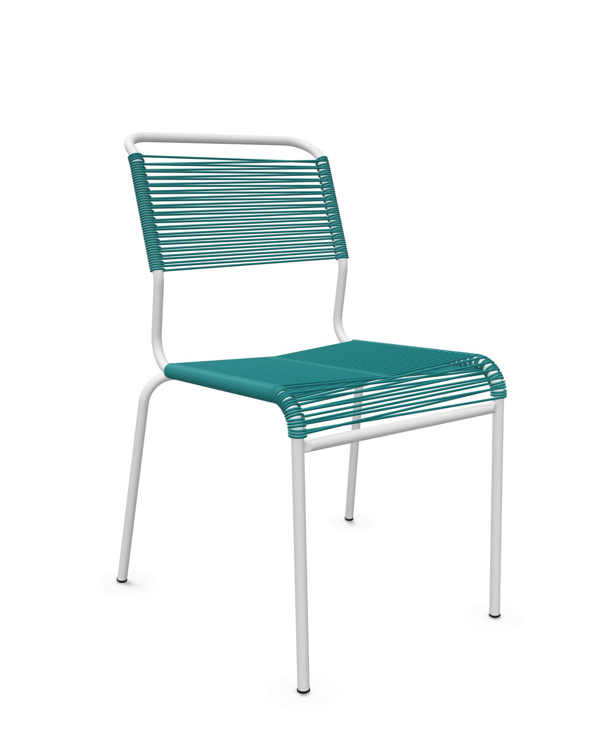 Schaffner Säntis Chaise Spaghetti Bleu Kali 56 Blanc 90