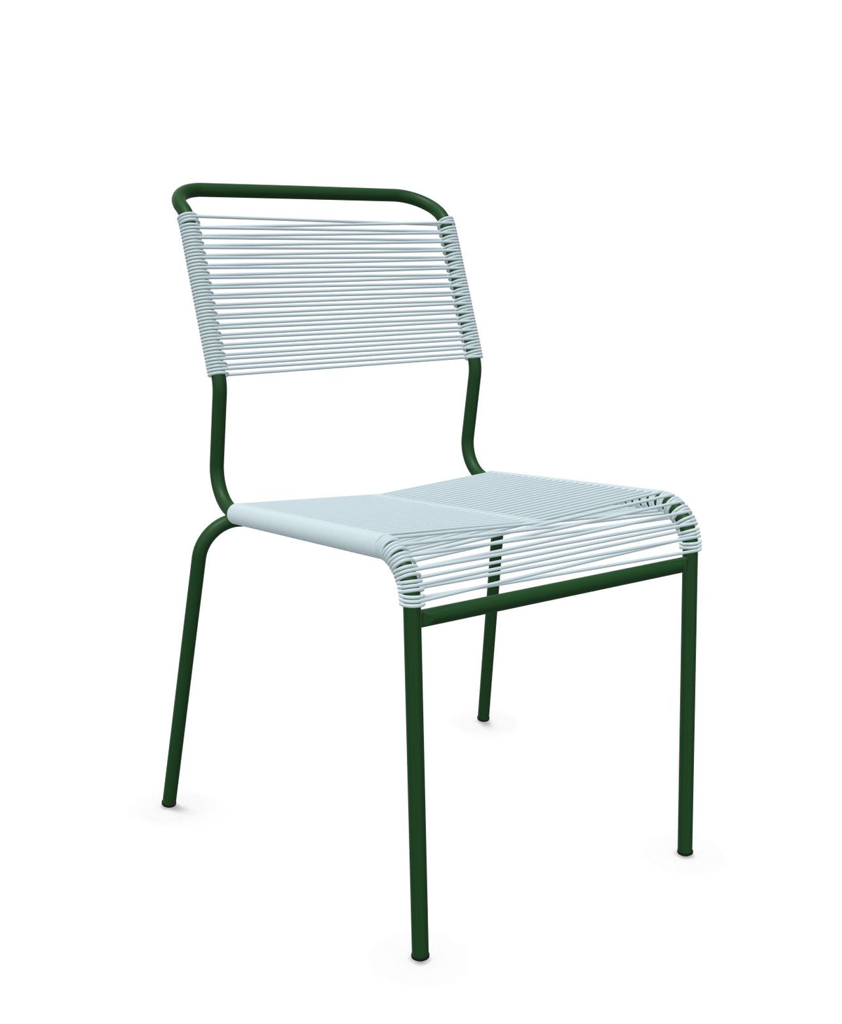 Schaffner Säntis Chaise Spaghetti Bleu Pastel 51 Vert Sapin 66