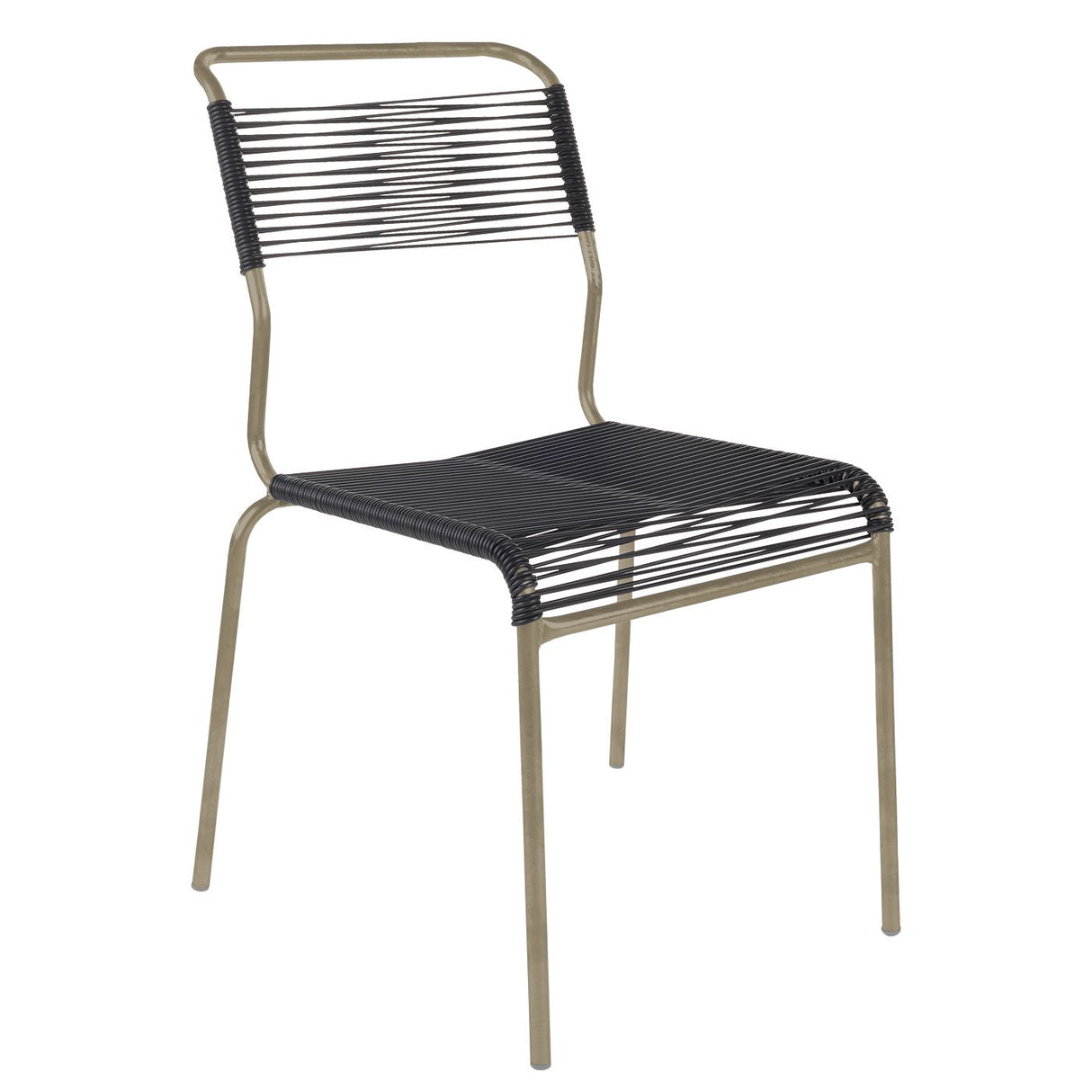 Schaffner Säntis Chaise Spaghetti Champagne 85 Anthracite 77