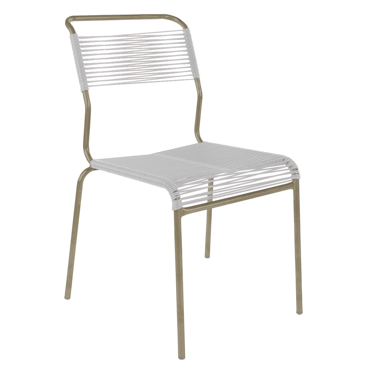 Schaffner Säntis Chaise Spaghetti Champagne 85 Blanc 90