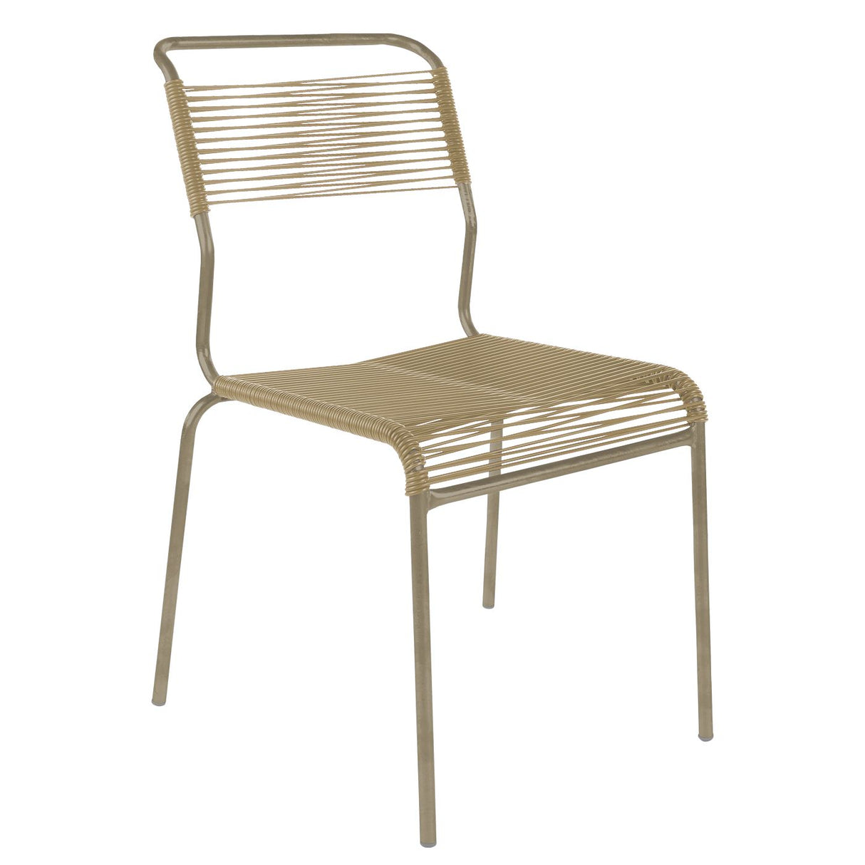 Schaffner Säntis Chaise Spaghetti Champagne 85 Marron pastel 83