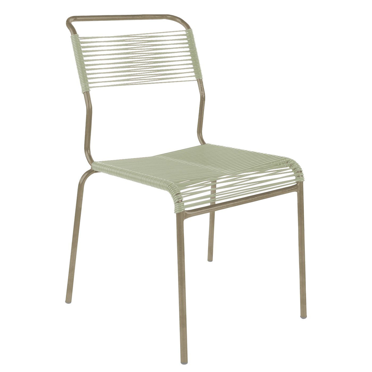Schaffner Säntis Chaise Spaghetti Champagne 85 Vert pastel 64