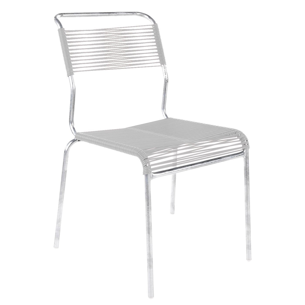 Schaffner Säntis Chaise Spaghetti Galvanisé à chaud 02 Blanc 90