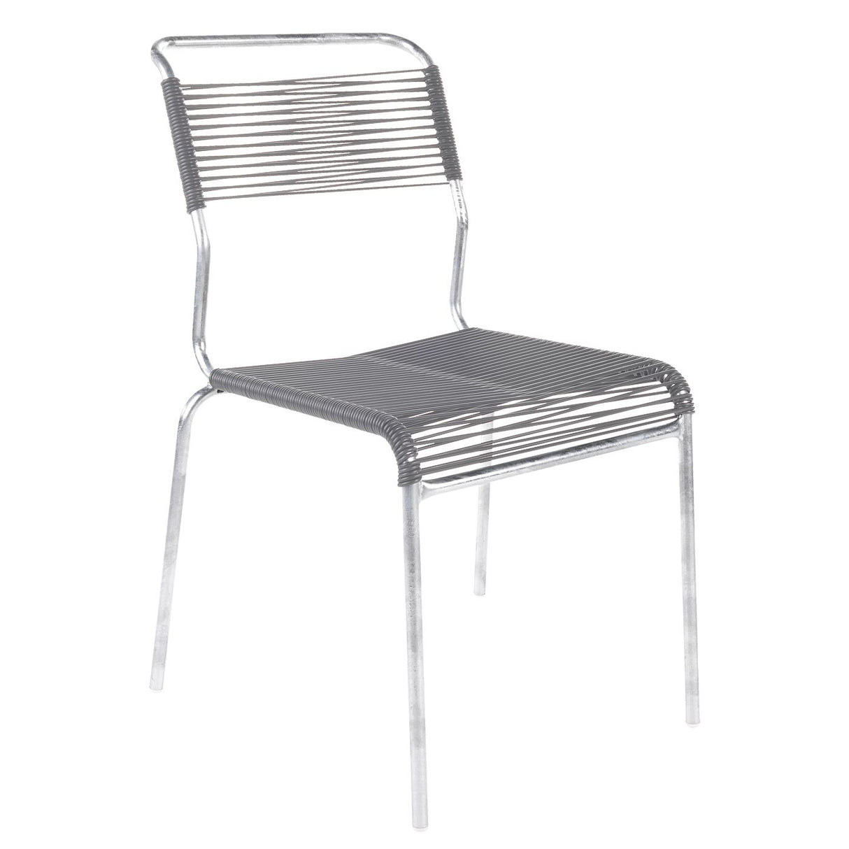 Schaffner Säntis Chaise Spaghetti Galvanisé à chaud 02 Gris Argent 78