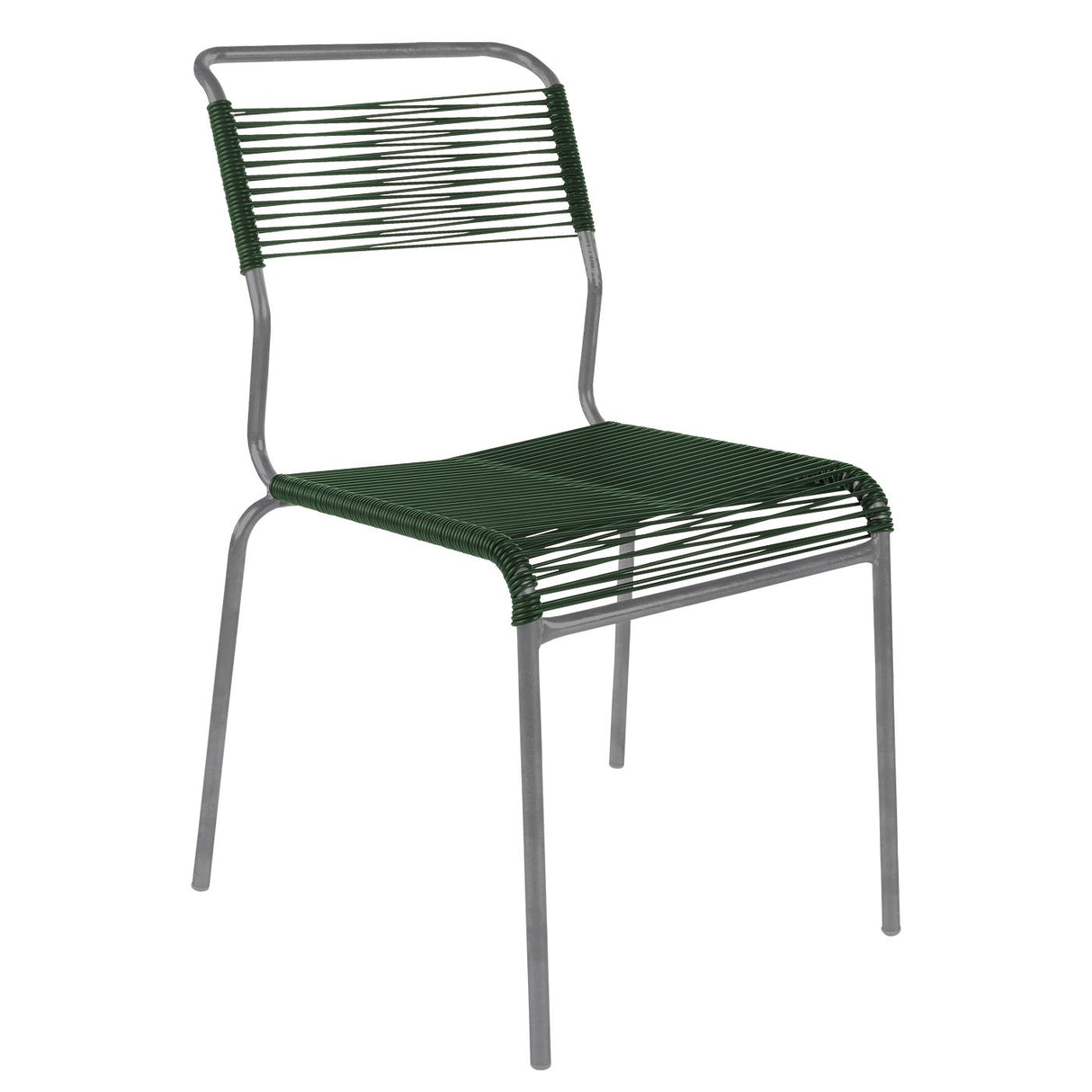 Schaffner Säntis Chaise Spaghetti Graphite 73 Vert sapin 66