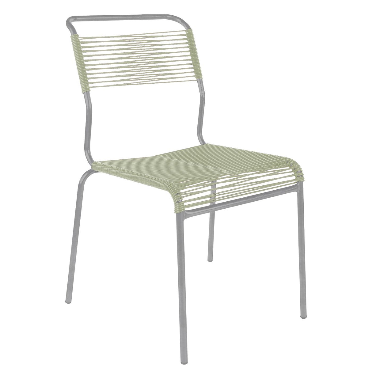 Schaffner Säntis Chaise Spaghetti Gris Argent 78 Vert pastel 64