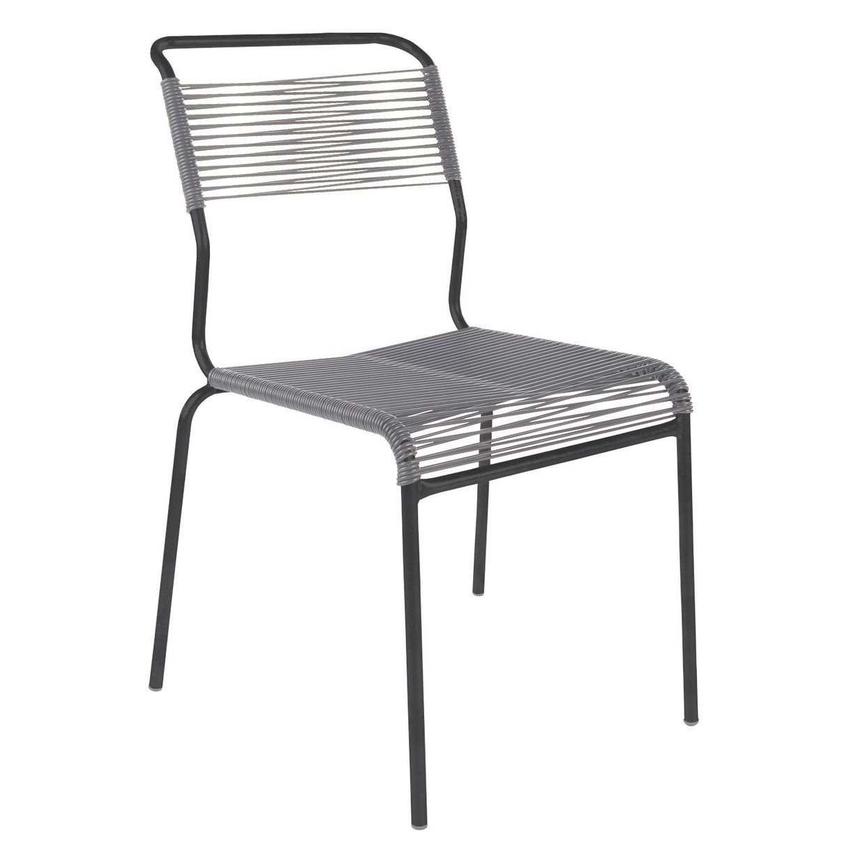 Schaffner Säntis Chaise Spaghetti Noir 91 Gris Argent 78