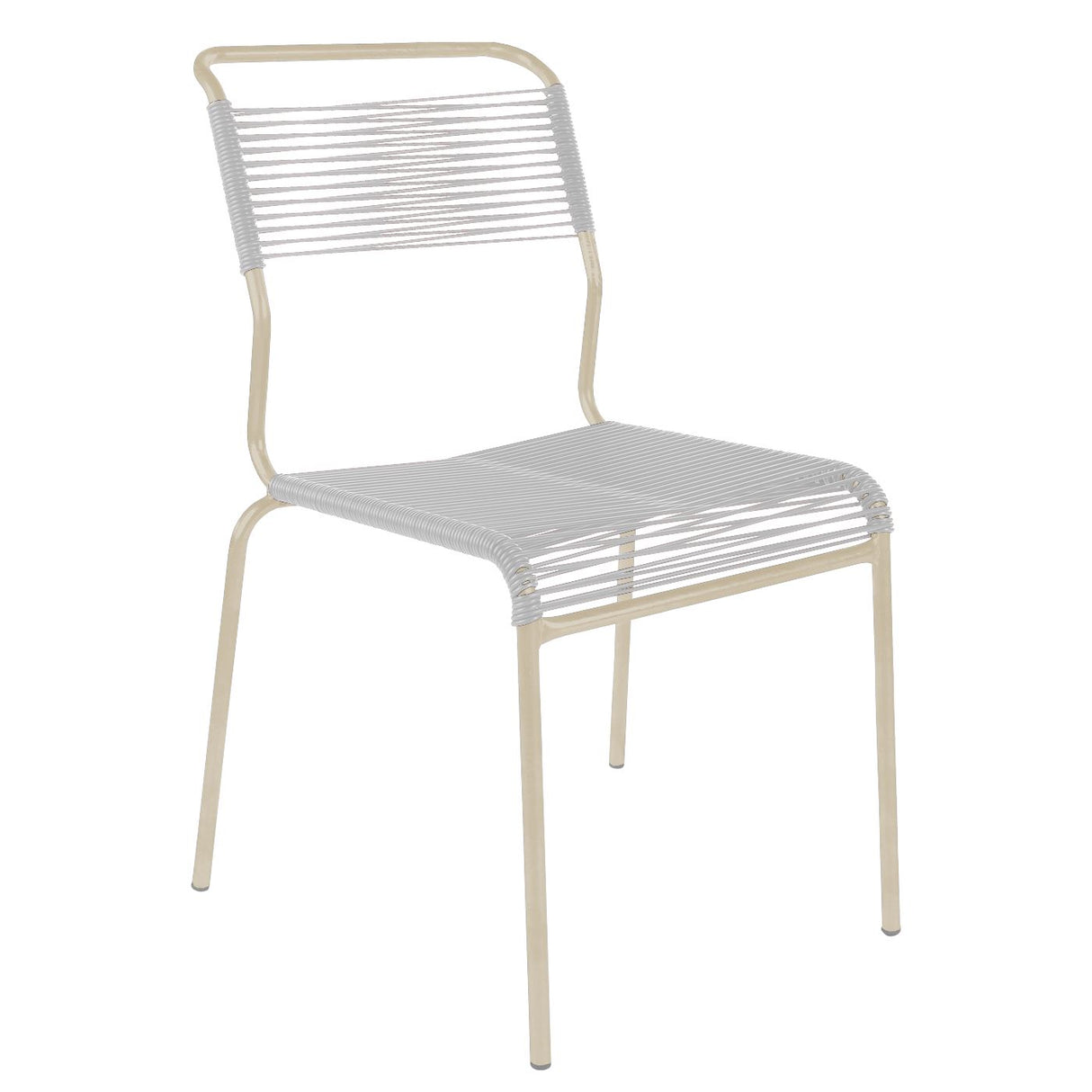 Schaffner Säntis Chaise Spaghetti Sable Pastel 15 Blanc 90