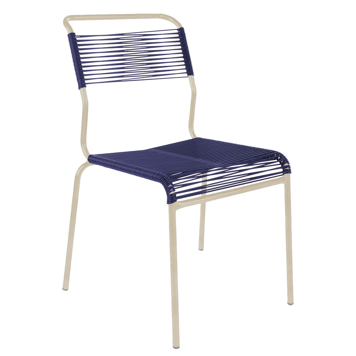 Schaffner Säntis Chaise Spaghetti Sable Pastel 15 Bleu 53