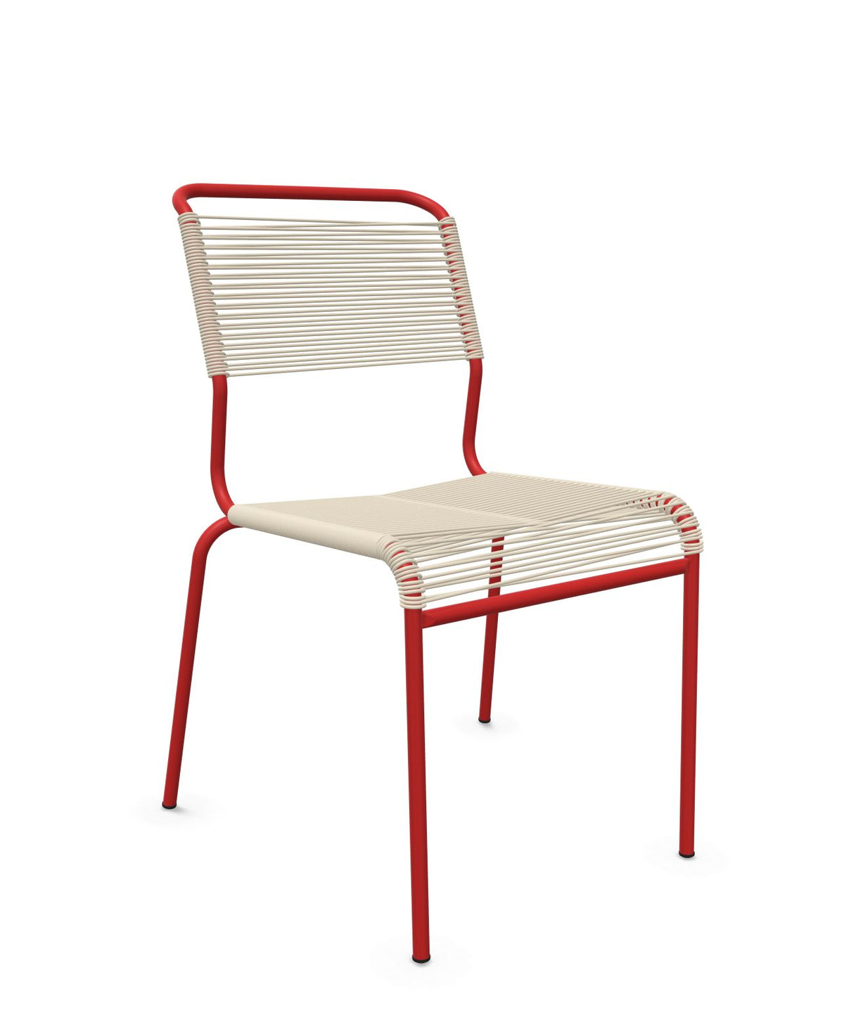 Schaffner Säntis Chaise Spaghetti Sable Pastel 15 Rouge 30