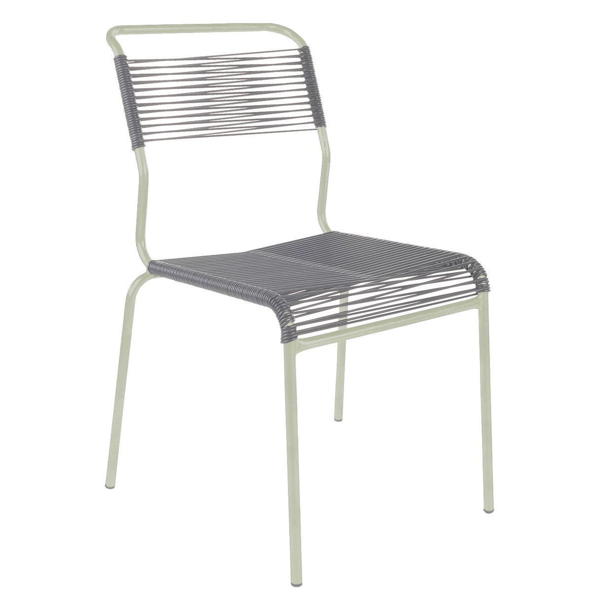 Schaffner Säntis Chaise Spaghetti Vert Pastel 64 Gris Argent 78