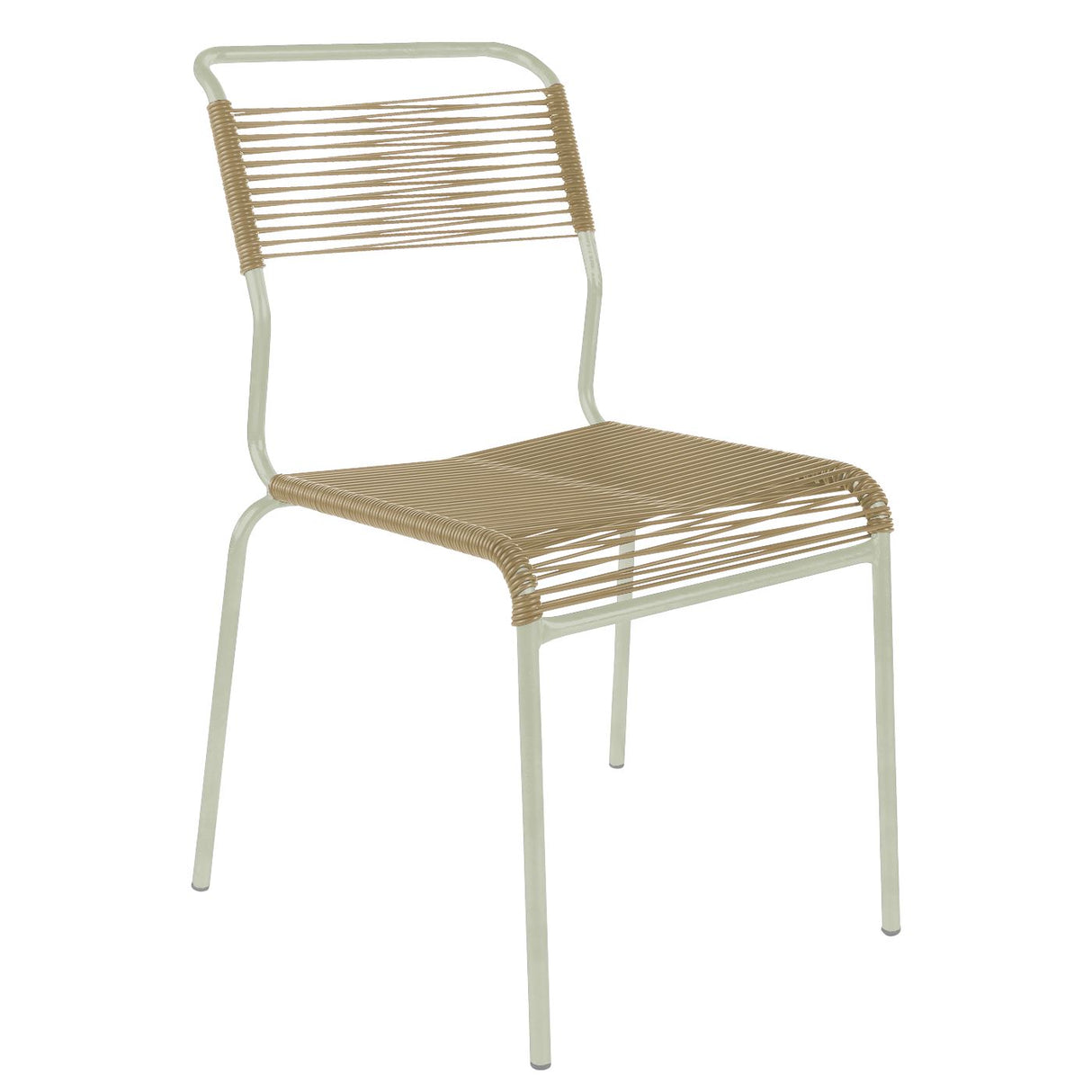 Schaffner Säntis Chaise Spaghetti Vert Pastel 64 Marron pastel 83