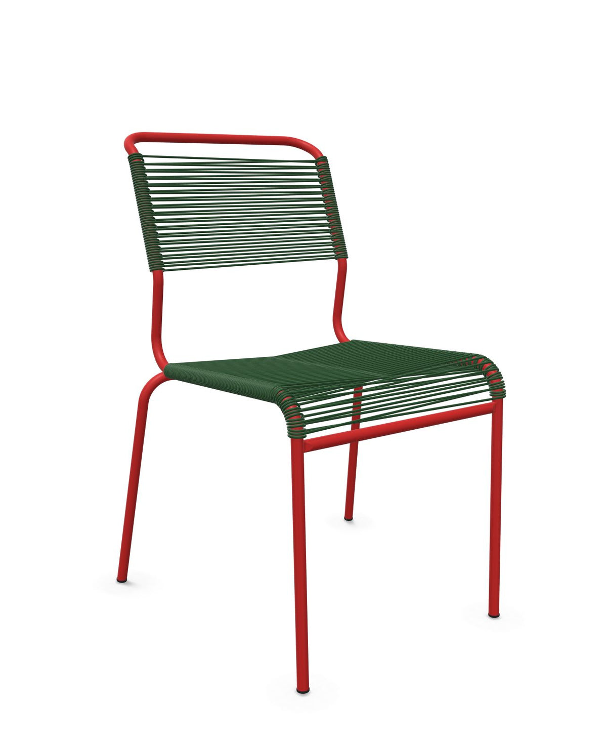 Schaffner Säntis Chaise Spaghetti Vert Sapin 66 Rouge 30