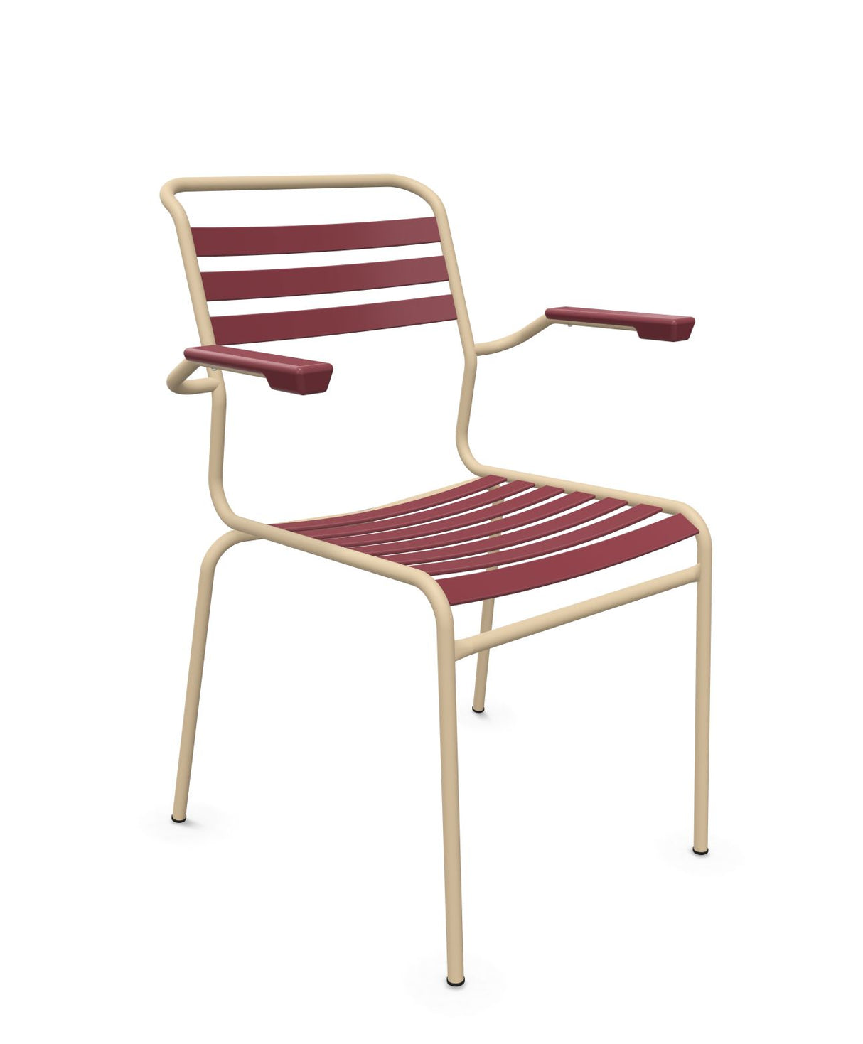Schaffner Säntis Fauteuil à lattes Bordeaux 38 Marron Pastel 83