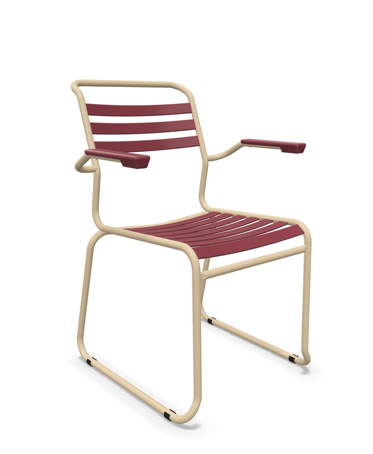 Schaffner Säntis Fauteuil Repas luge Lattes Bordeaux 38 Marron Pastel 83