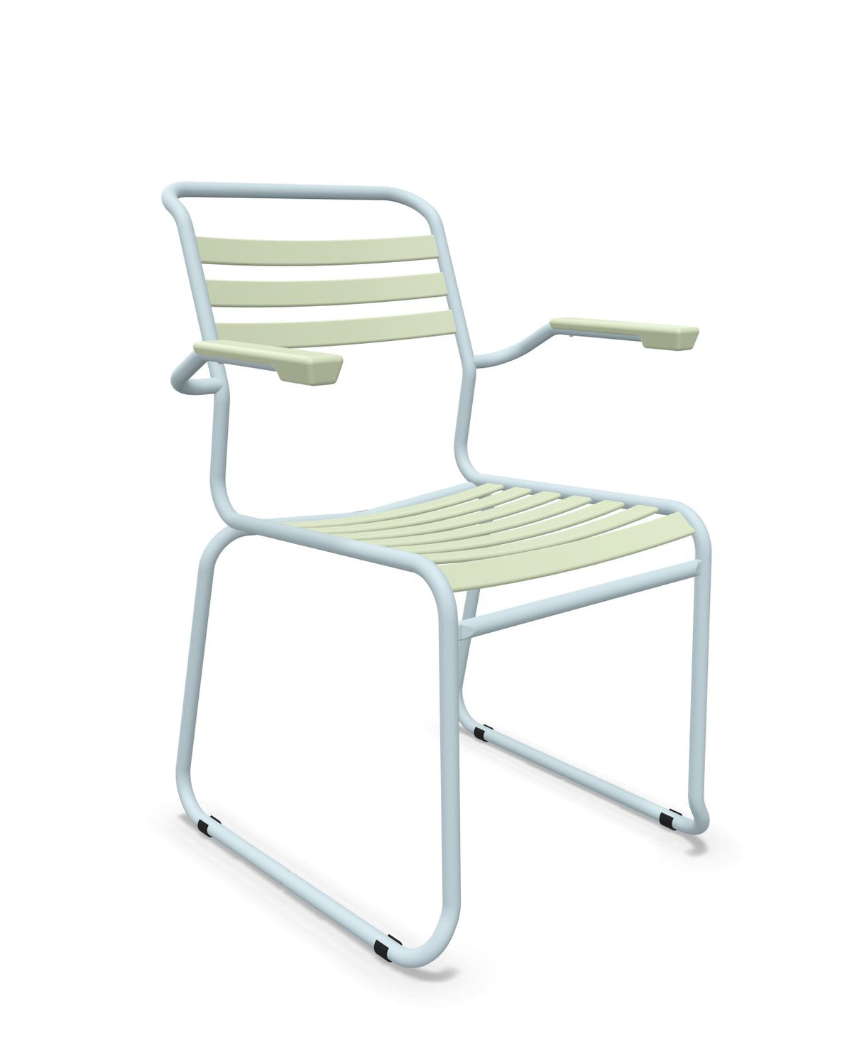 Schaffner Säntis Fauteuil Repas luge Lattes Vert Pastel 64 Bleu Pastel 51