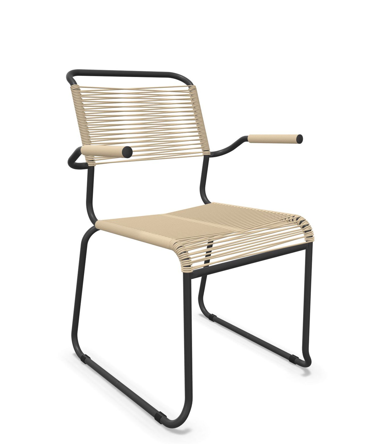 Schaffner Säntis Fauteuil repas Spaghetti pieds en luge