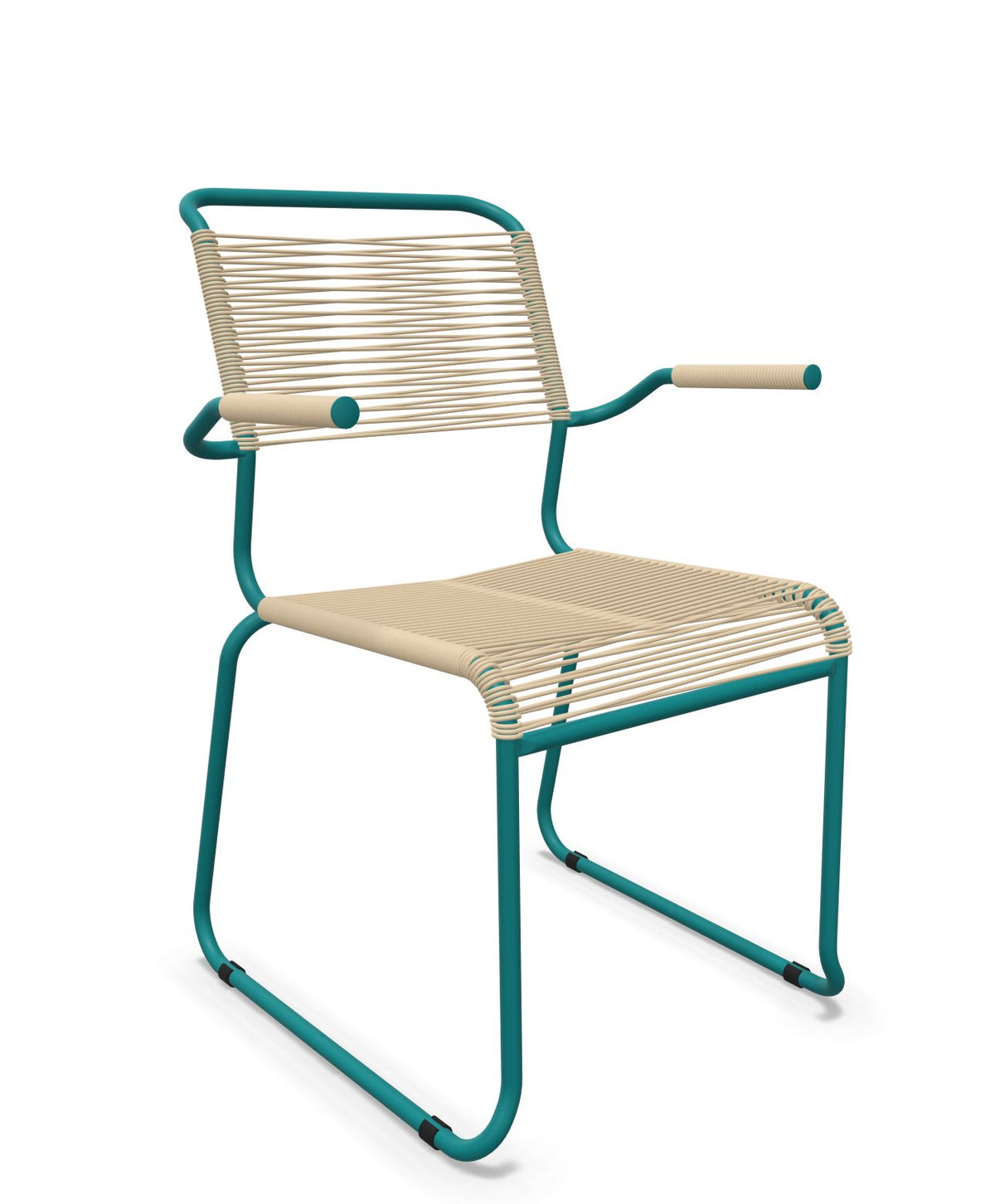 Schaffner Säntis Fauteuil repas Spaghetti pieds en luge