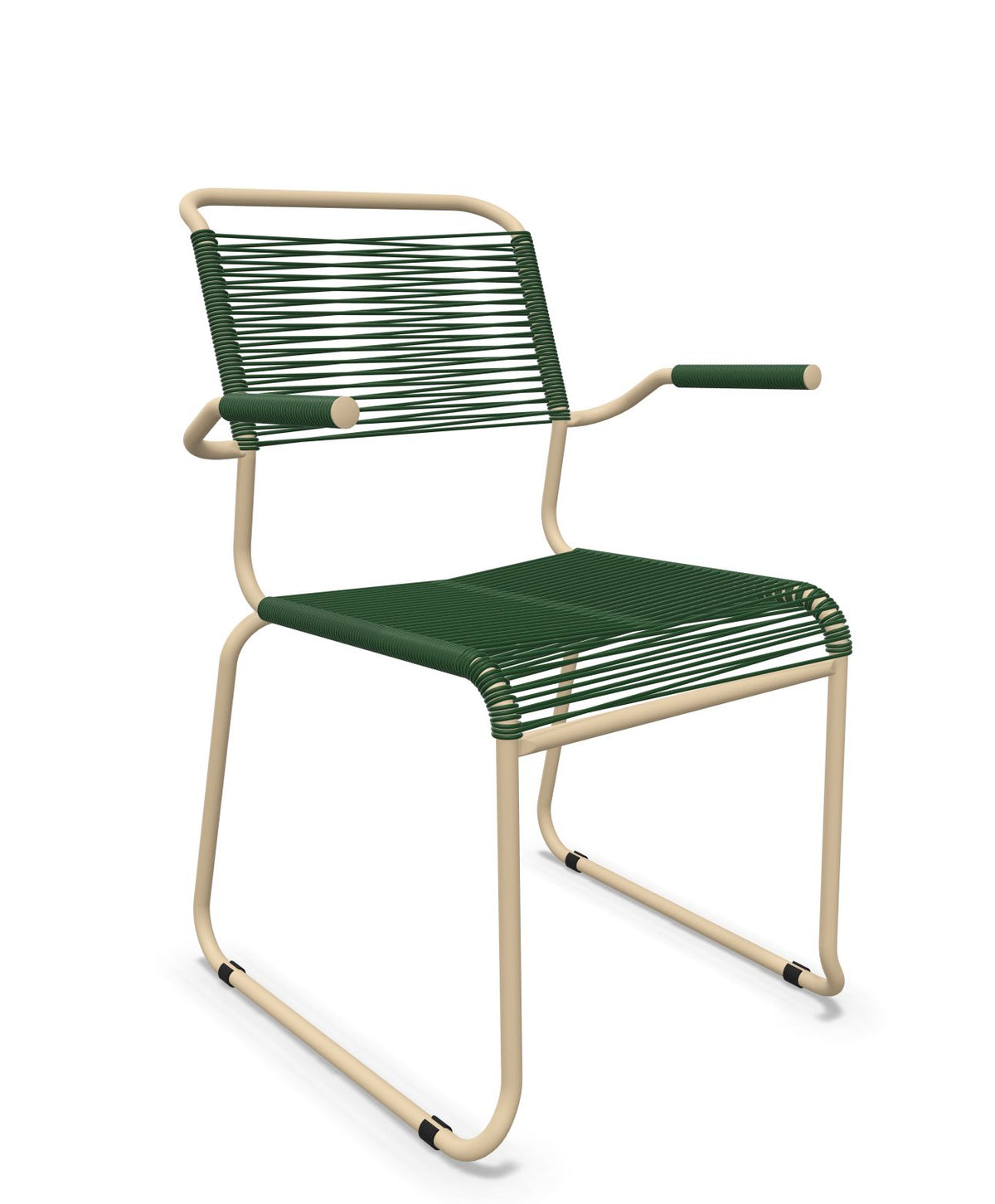 Schaffner Säntis Fauteuil repas Spaghetti pieds en luge