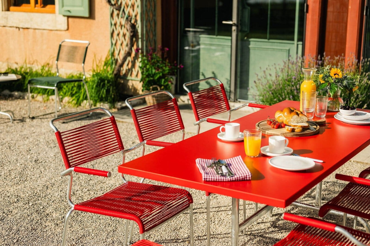 Schaffner Säntis Fauteuil Spaghetti avec accoudoirs
