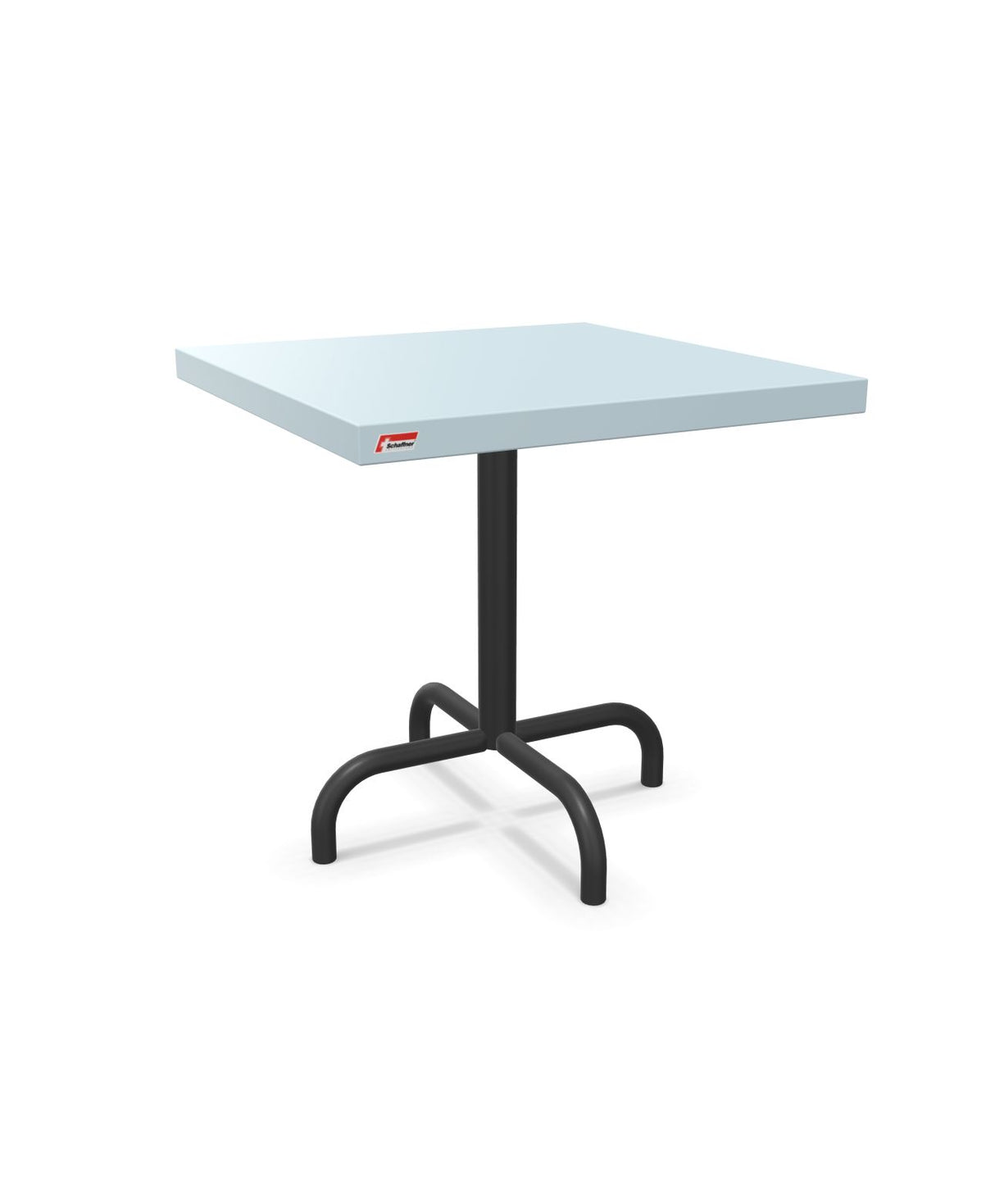 Schaffner Säntis Table d'appoint rabattable 50x50cm h:50cm Bleu Pastel 51 Anthracite 77