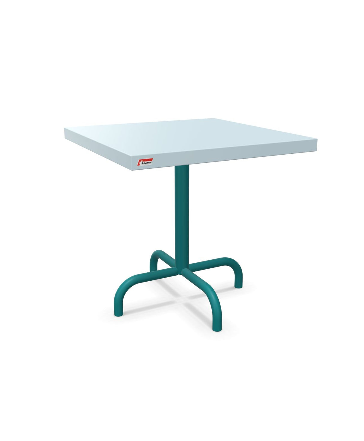 Schaffner Säntis Table d'appoint rabattable 50x50cm h:50cm Bleu Pastel 51 Bleu Kali 56