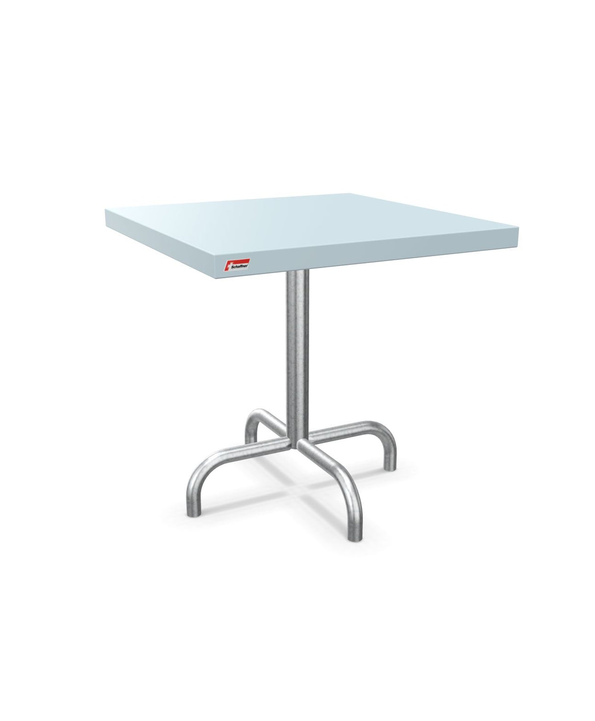Schaffner Säntis Table d'appoint rabattable 50x50cm h:50cm Bleu Pastel 51 Galvanisé à chaud 02
