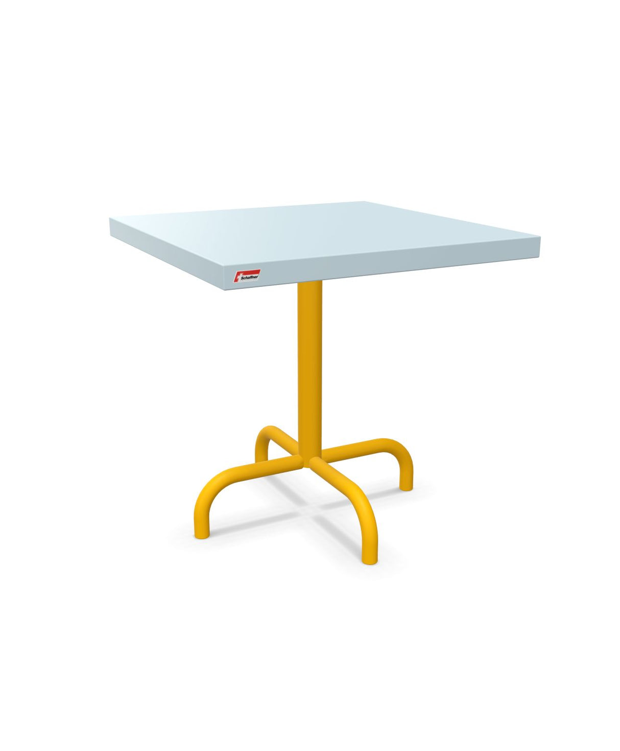 Schaffner Säntis Table d'appoint rabattable 50x50cm h:50cm Bleu Pastel 51 Jaune 11