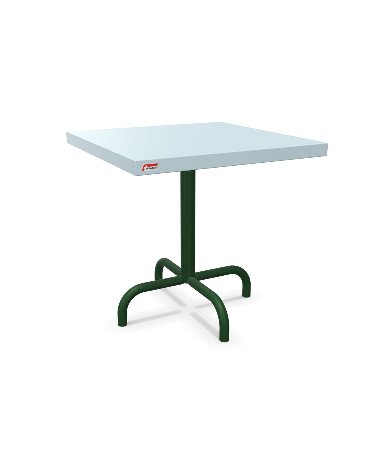Schaffner Säntis Table d'appoint rabattable 50x50cm h:50cm Bleu Pastel 51 Vert Sapin 66