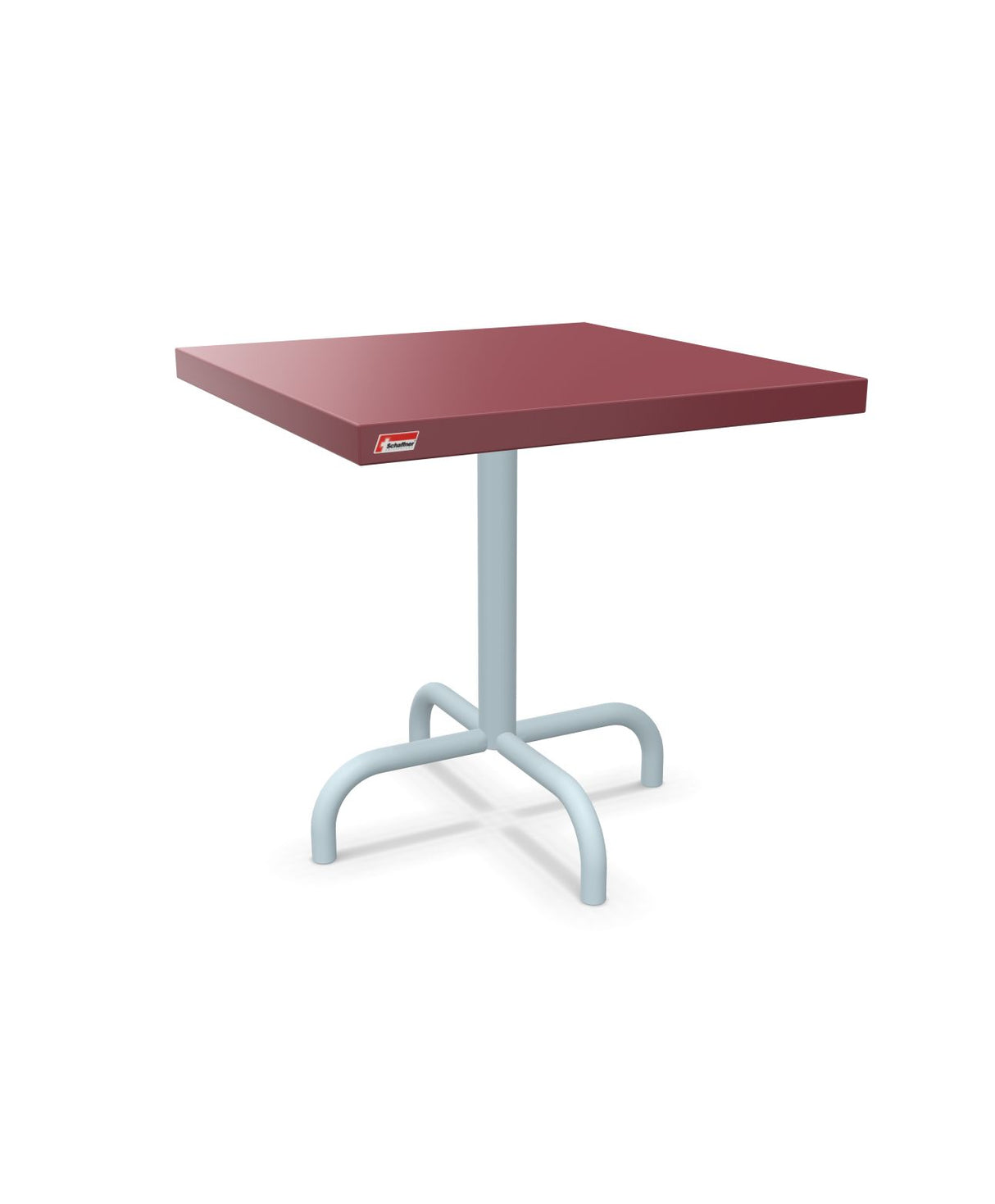 Schaffner Säntis Table d'appoint rabattable 50x50cm h:50cm Bordeaux 38 Bleu Pastel 51