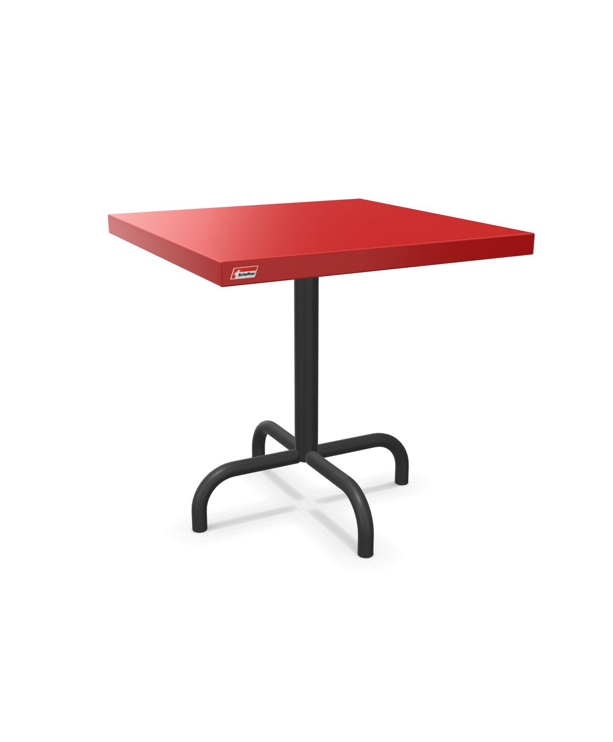 Schaffner Säntis Table d'appoint rabattable 50x50cm h:50cm Rouge 30 Anthracite 77