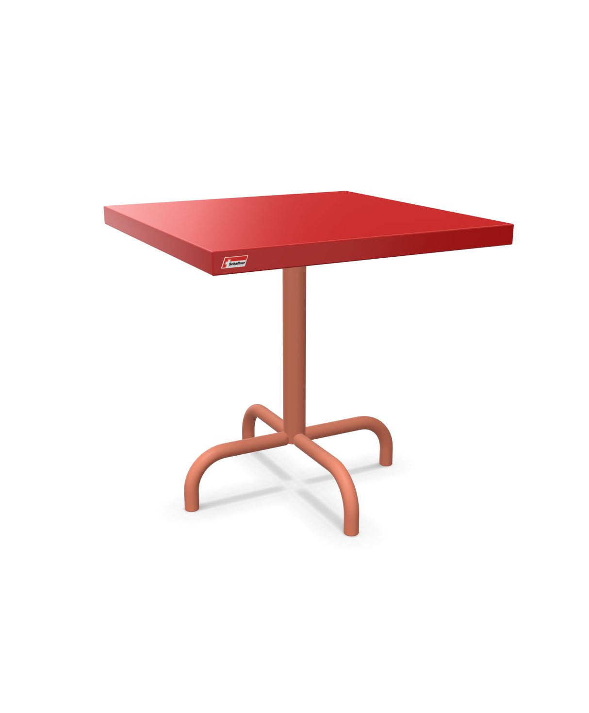 Schaffner Säntis Table d'appoint rabattable 50x50cm h:50cm Rouge 30 Terracotta 84