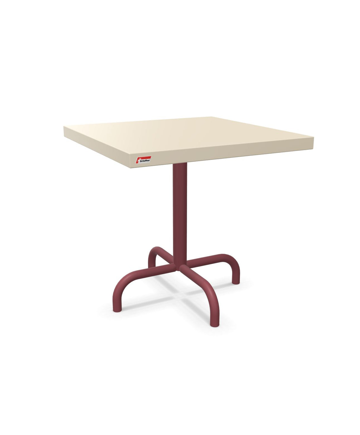 Schaffner Säntis Table d'appoint rabattable 50x50cm h:50cm Sable Pastel 15 Bordeaux 38