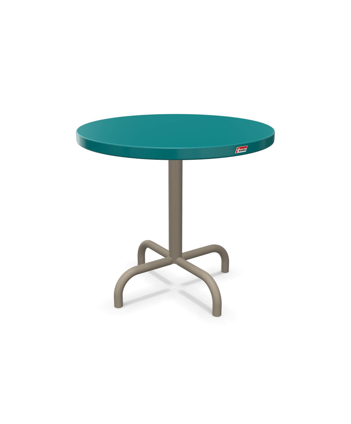Schaffner Säntis Table d'appoint rabattable ronde Ø54cm h:50cm Bleu Kali 56 Champagne 85