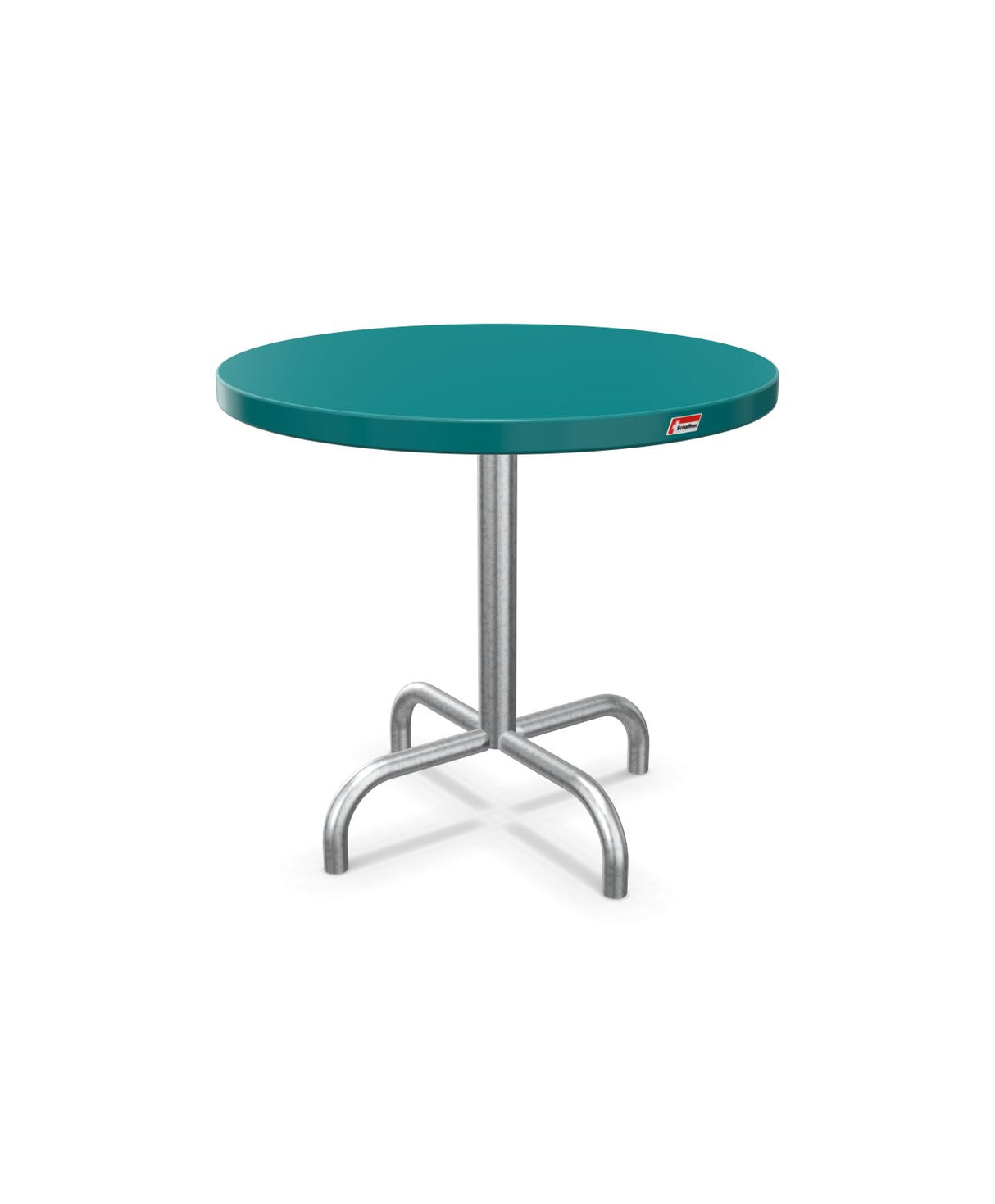 Schaffner Säntis Table d'appoint rabattable ronde Ø54cm h:50cm Bleu Kali 56 Galvanisé à chaud 02