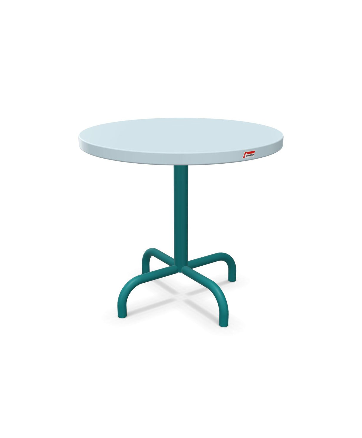 Schaffner Säntis Table d'appoint rabattable ronde Ø54cm h:50cm Bleu Pastel 51 Bleu Kali 56