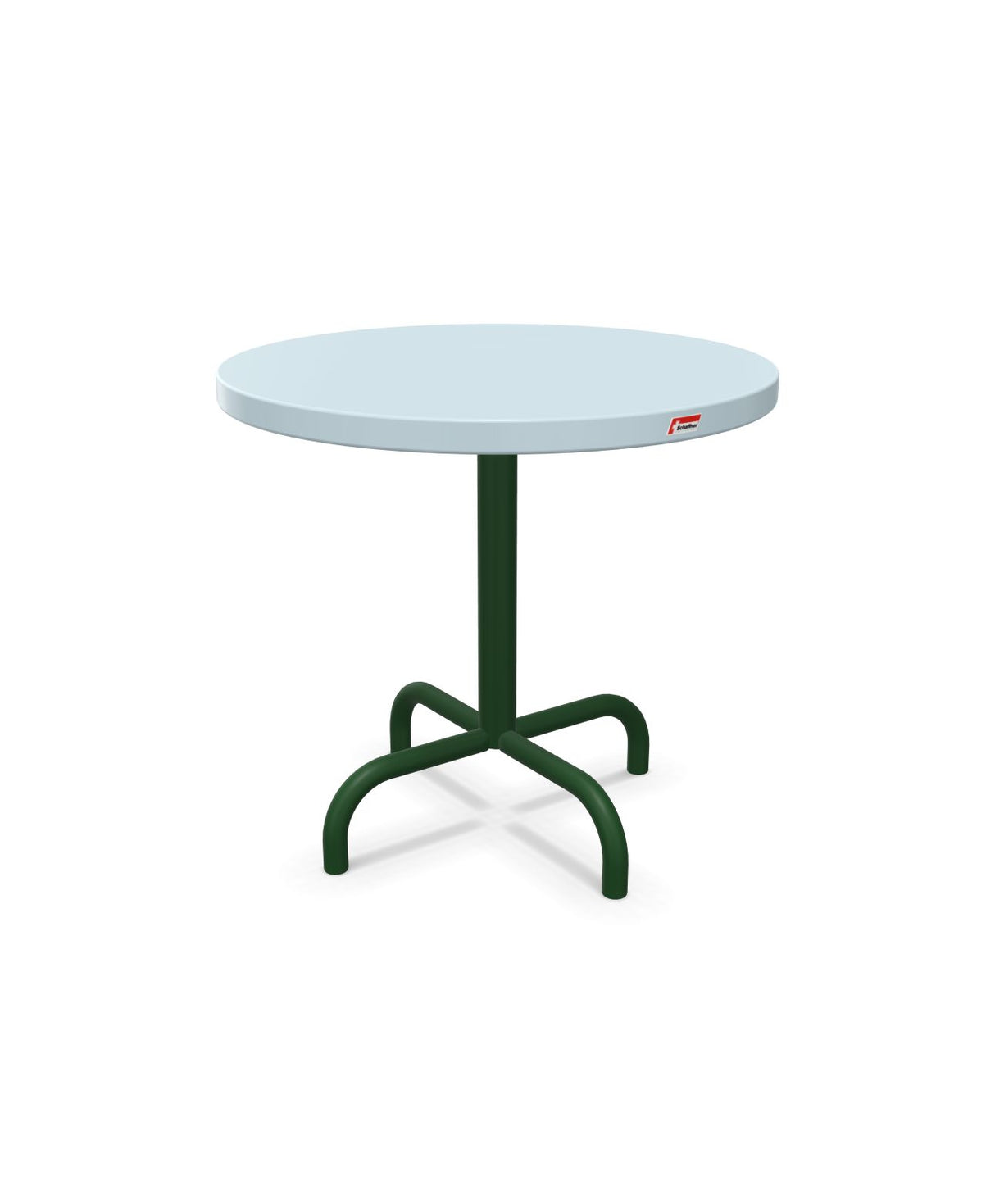 Schaffner Säntis Table d'appoint rabattable ronde Ø54cm h:50cm Bleu Pastel 51 Vert Sapin 66